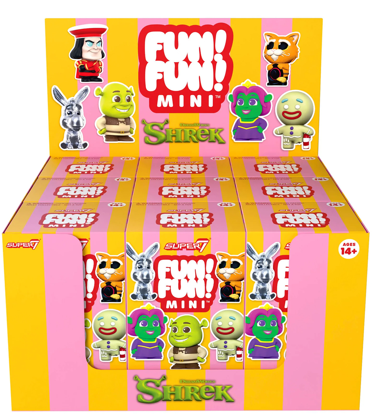 Shrek FUN! FUN! MINI com 16 Mini-Figuras de Vinil (Blind Box)