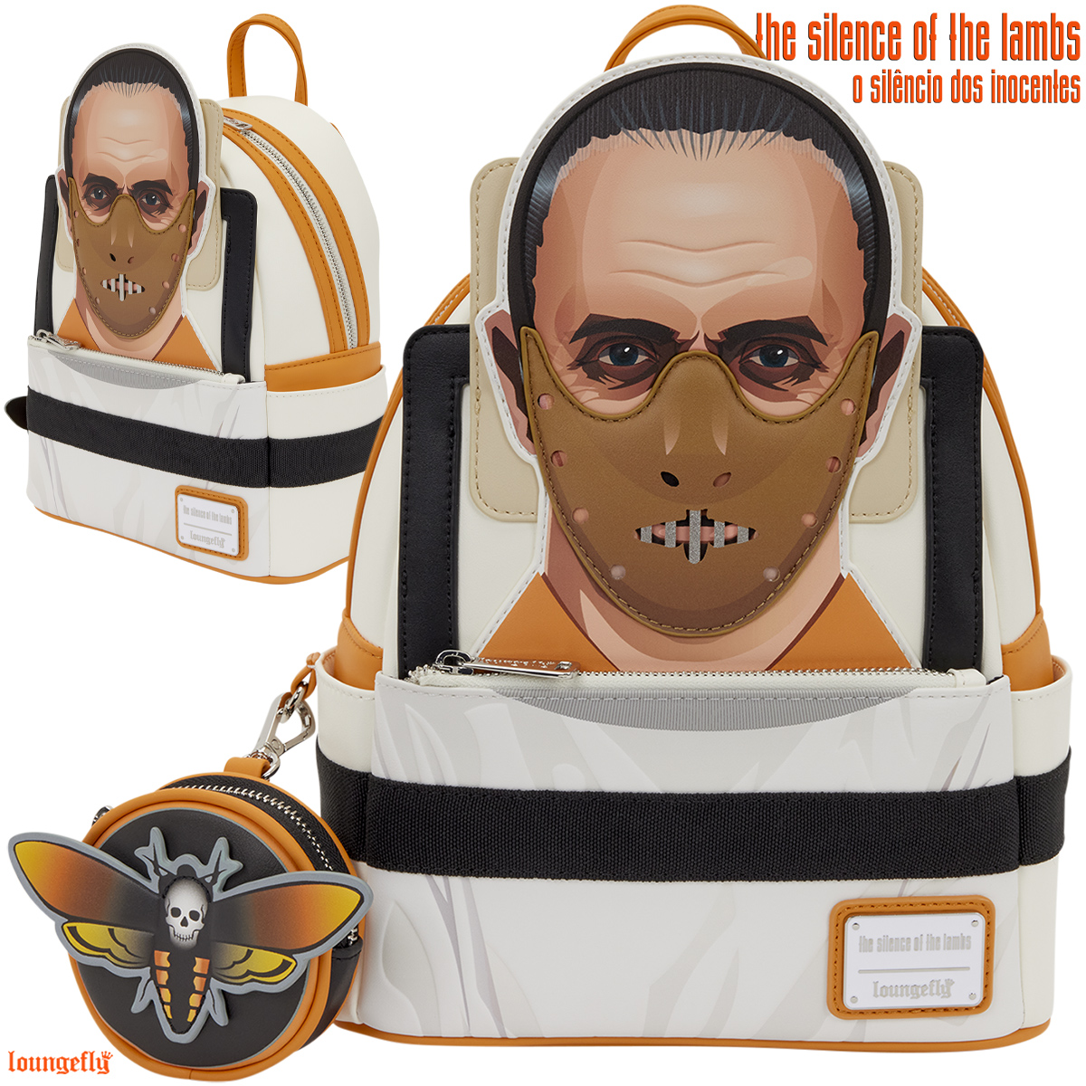 Mini-Mochila Hannibal Lecter de O Silêncio dos Inocentes