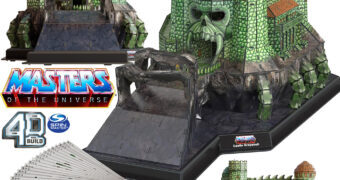 Quebra-Cabeça 3D Castelo de Grayskull da série He-Man e os Mestres do Universo com 439 peças
