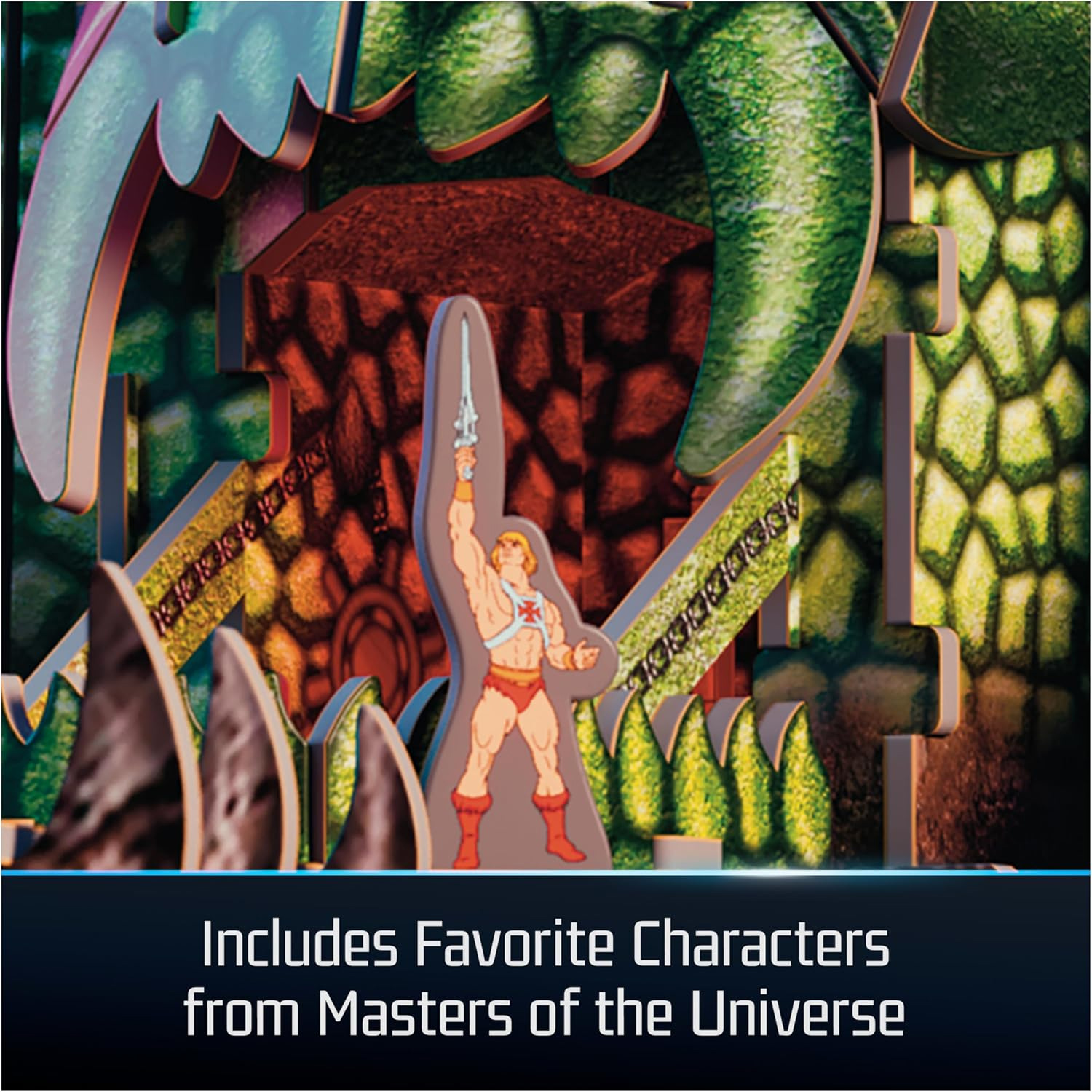 Quebra-Cabeça 3D Castelo de Grayskull da série He-Man e os Mestres do Universo