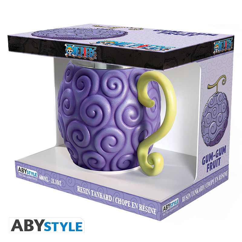 Caneca Tankard Fruta Gum-Gum de One Piece