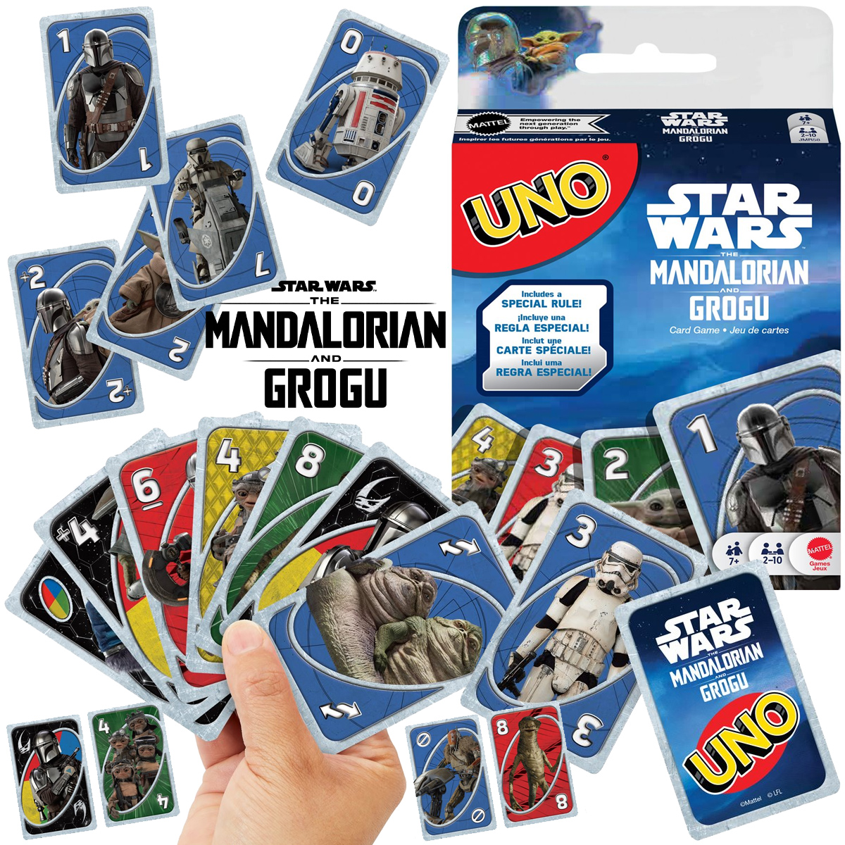 Jogo de Cartas UNO do Filme O Mandaloriano e Grogu (Star Wars)