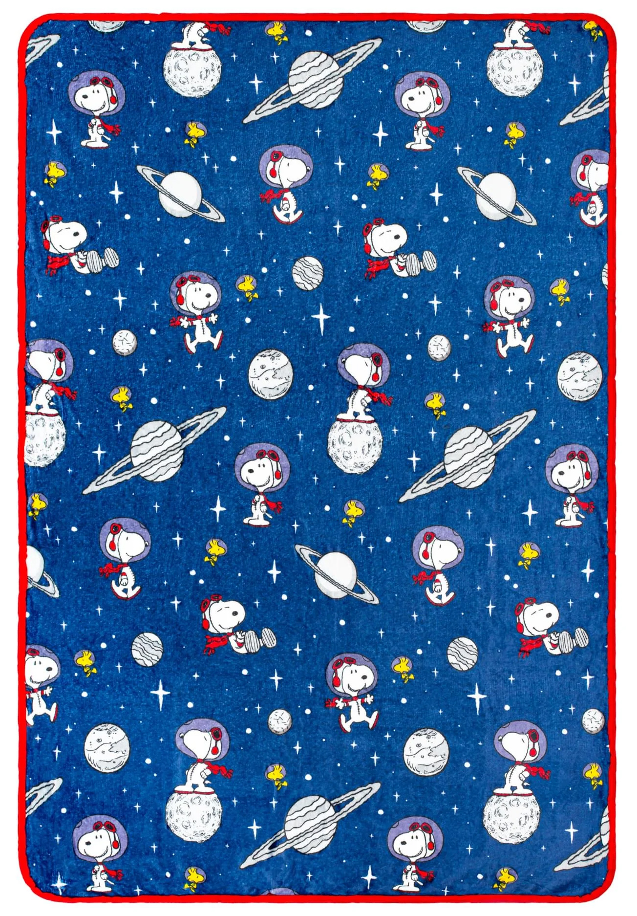 Cobertor de Lance Peanuts com os Astronautas Snoopy e Woodstock