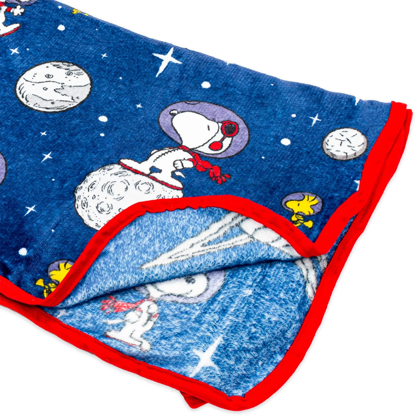 Cobertor de Lance Peanuts com os Astronautas Snoopy e Woodstock