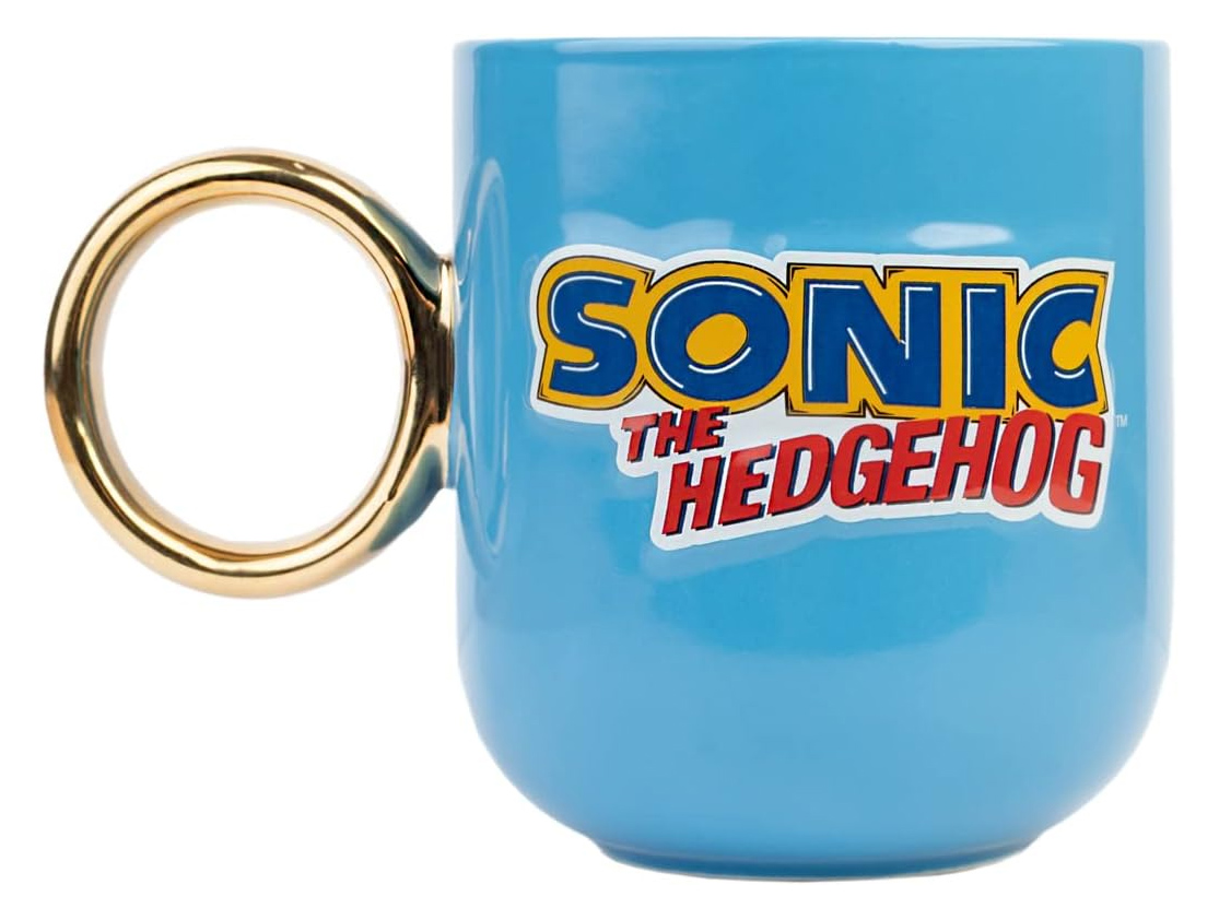 Caneca Sonic com Alça Anel Dourado