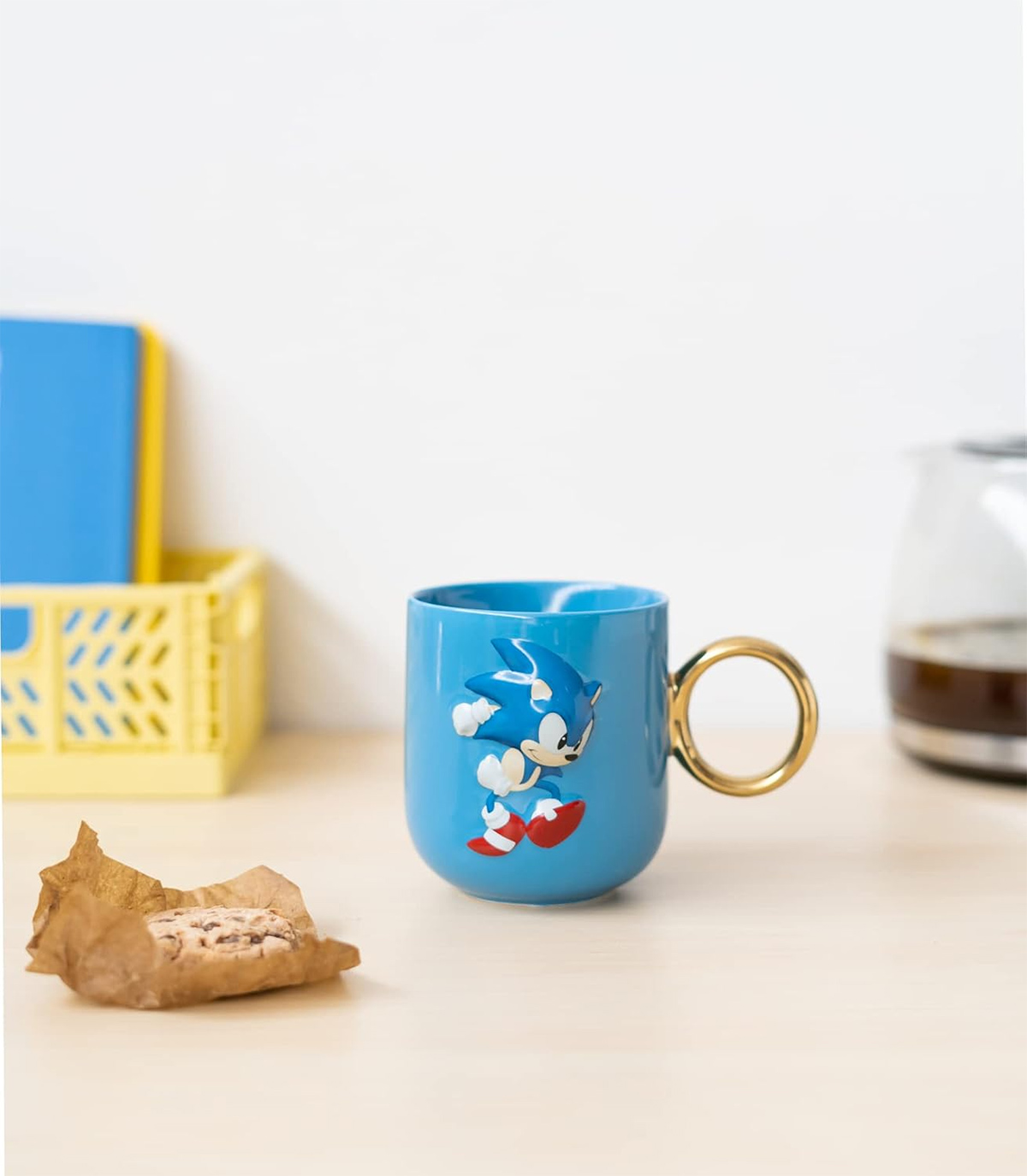Caneca Sonic com Alça Anel Dourado