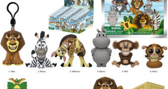Chaveiros Madagascar 3D Figural Bag Clips (DreamWorks)