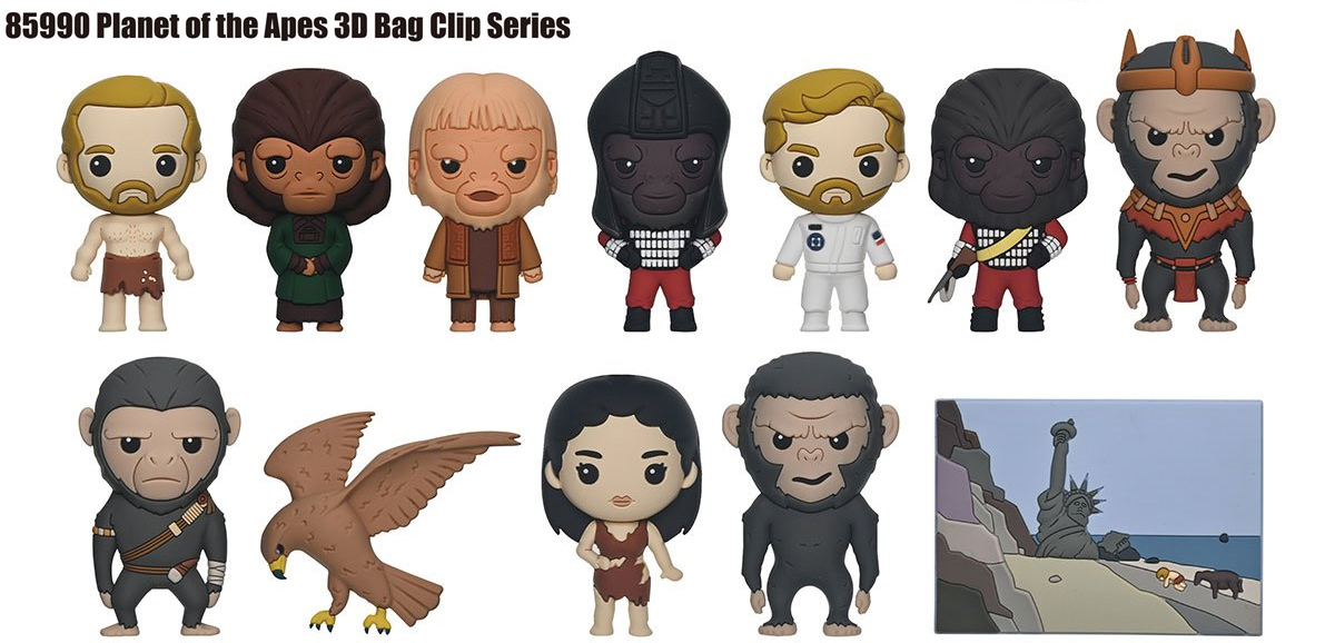 Chaveiros O Planeta dos Macacos 3D Figural Bag Clips