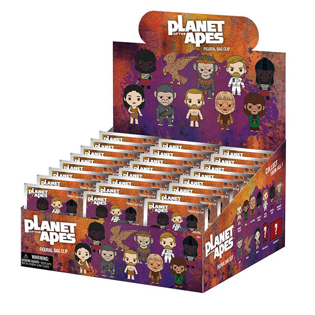 Chaveiros O Planeta dos Macacos 3D Figural Bag Clips