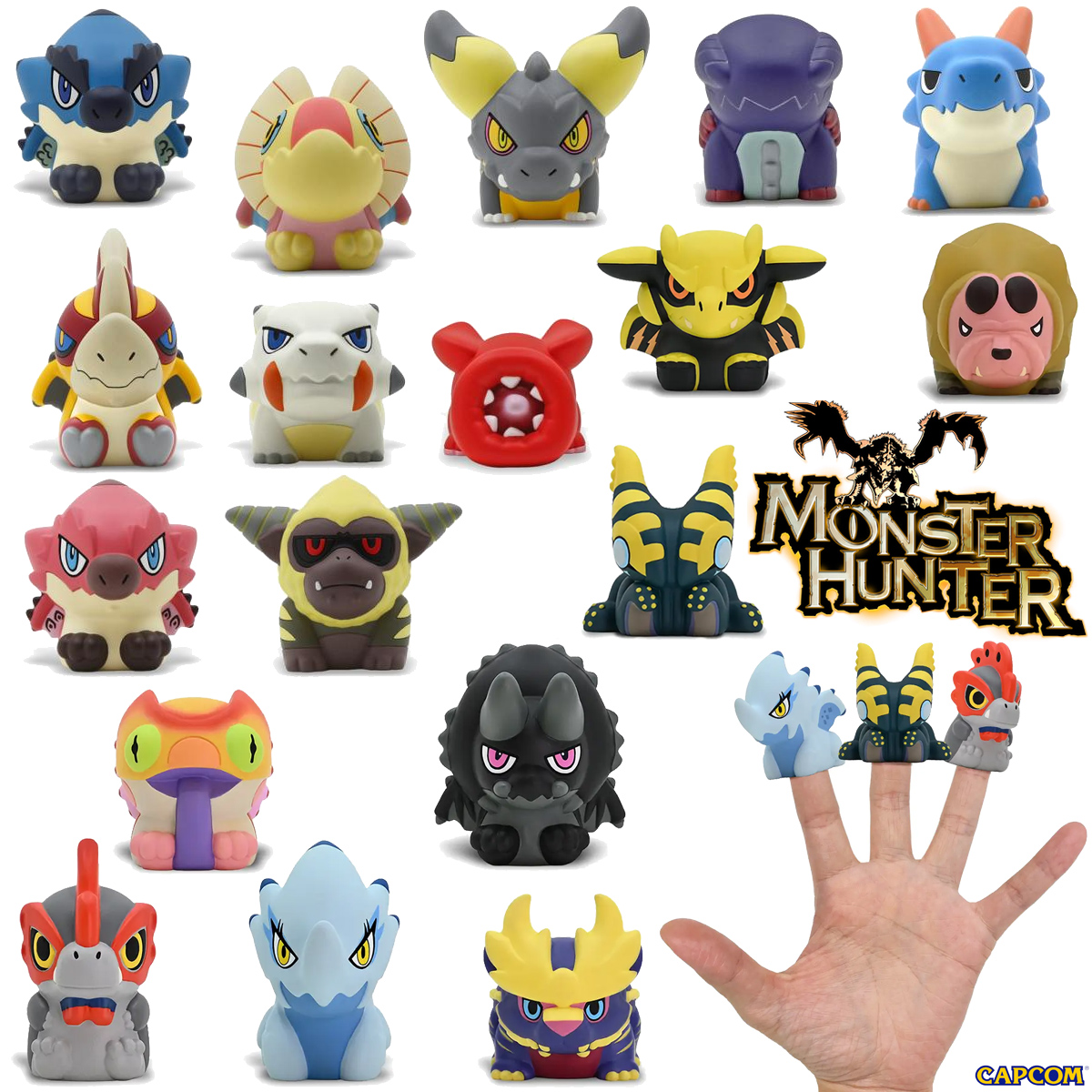 Dedoches Monstros do Videogame Monster Hunter da Capcom