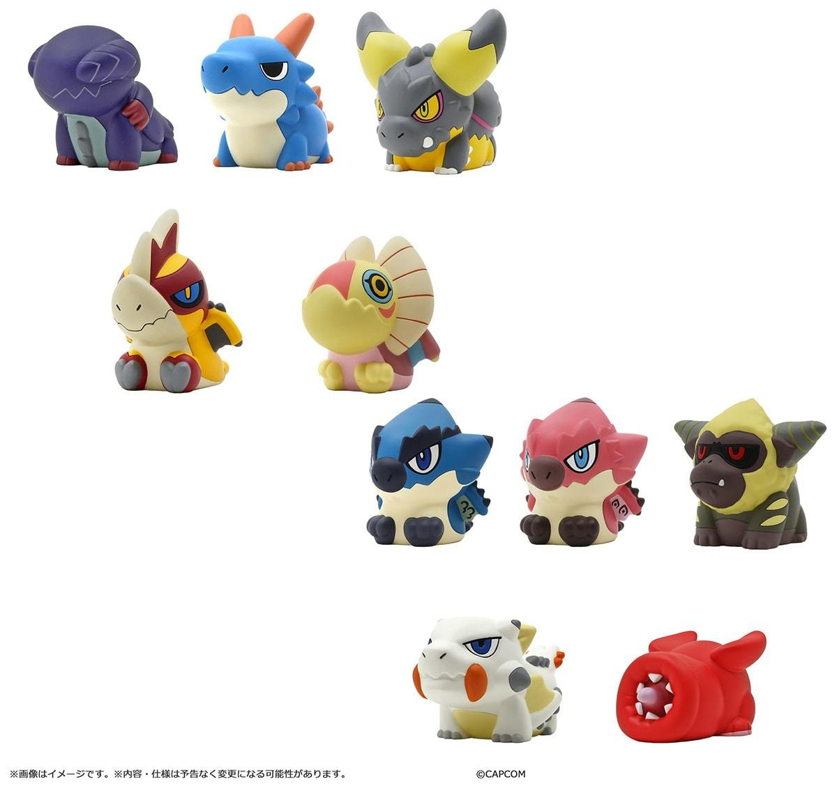 Dedoches Monstros do Videogame Monster Hunter da Capcom