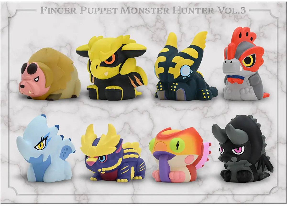 Dedoches Monstros do Videogame Monster Hunter da Capcom