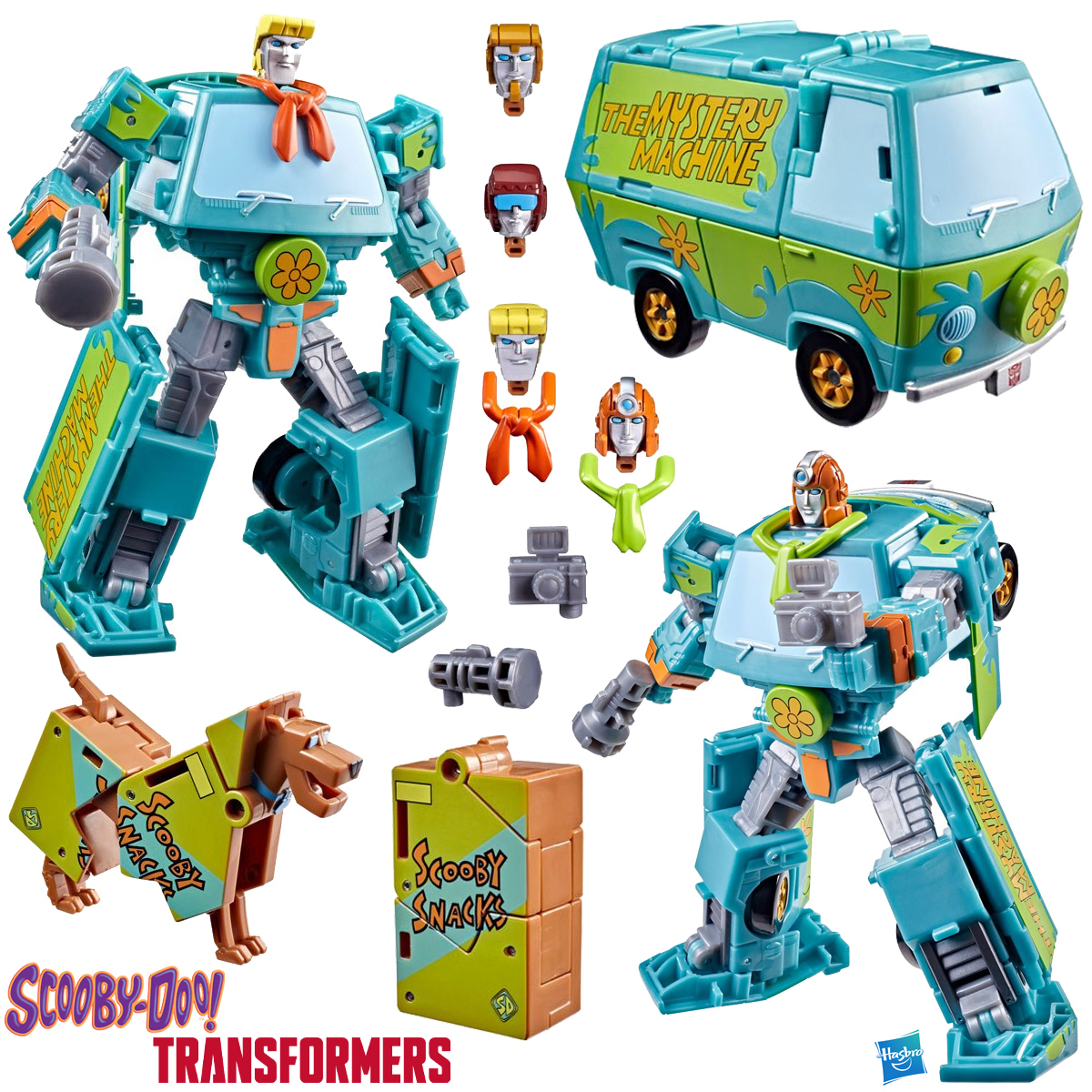 Robôs Scooby-Doo Transformers Crossover: Mysterious Prime & Automutt
