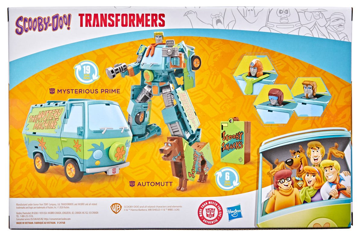 Robôs Scooby-Doo Transformers Crossover: Mysterious Prime & Automutt