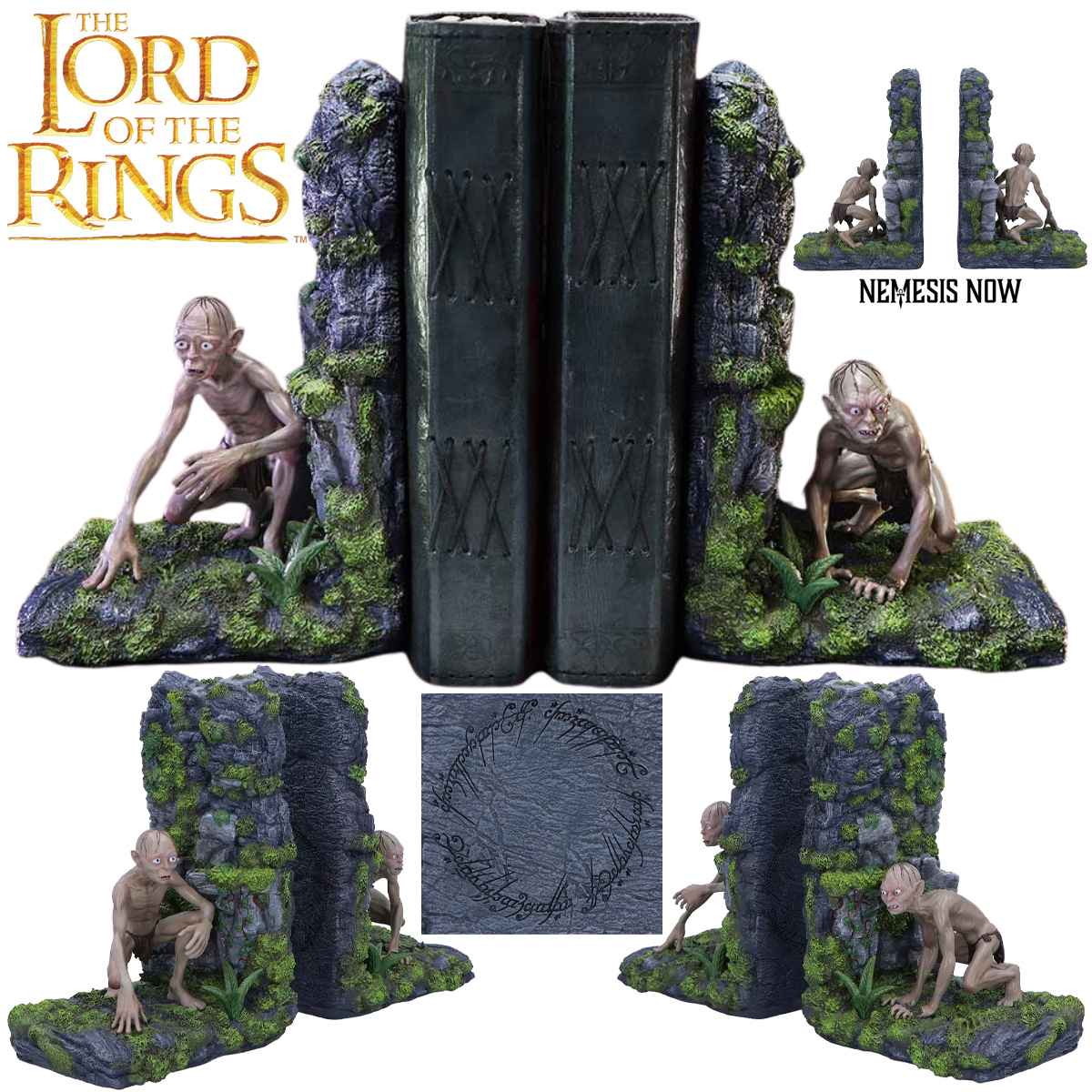 Apoios de Livros Gollum & Smeagol Bookends de O Senhor dos Anéis