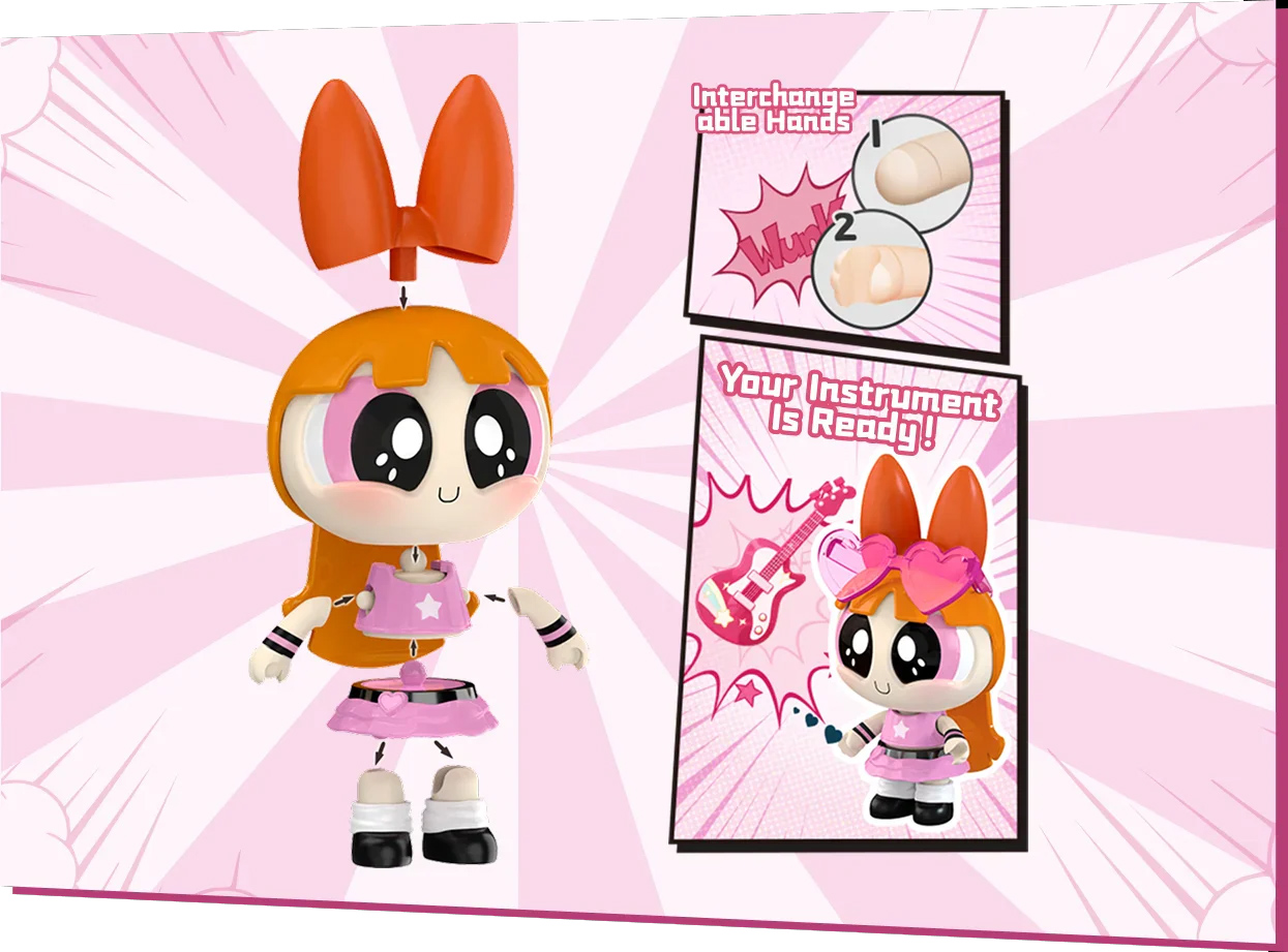 The Powerpuff Girls “Cute Beats” Mokoo Mini Model Kits