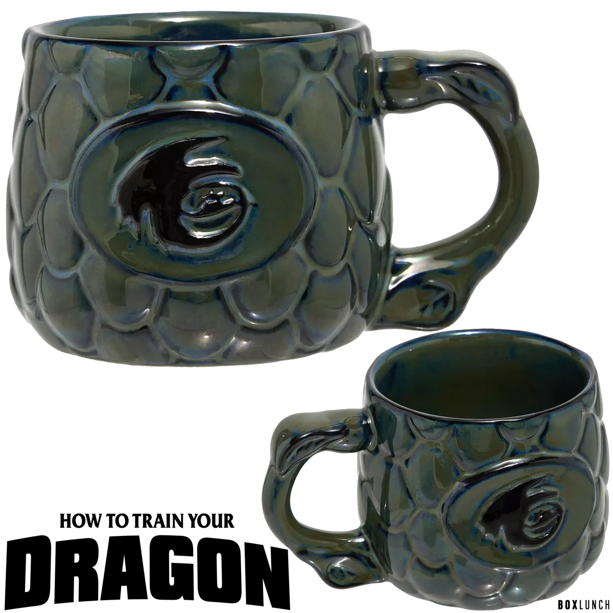 Caneca 3D Escamas do Banguela de Como Treinar Seu Dragão