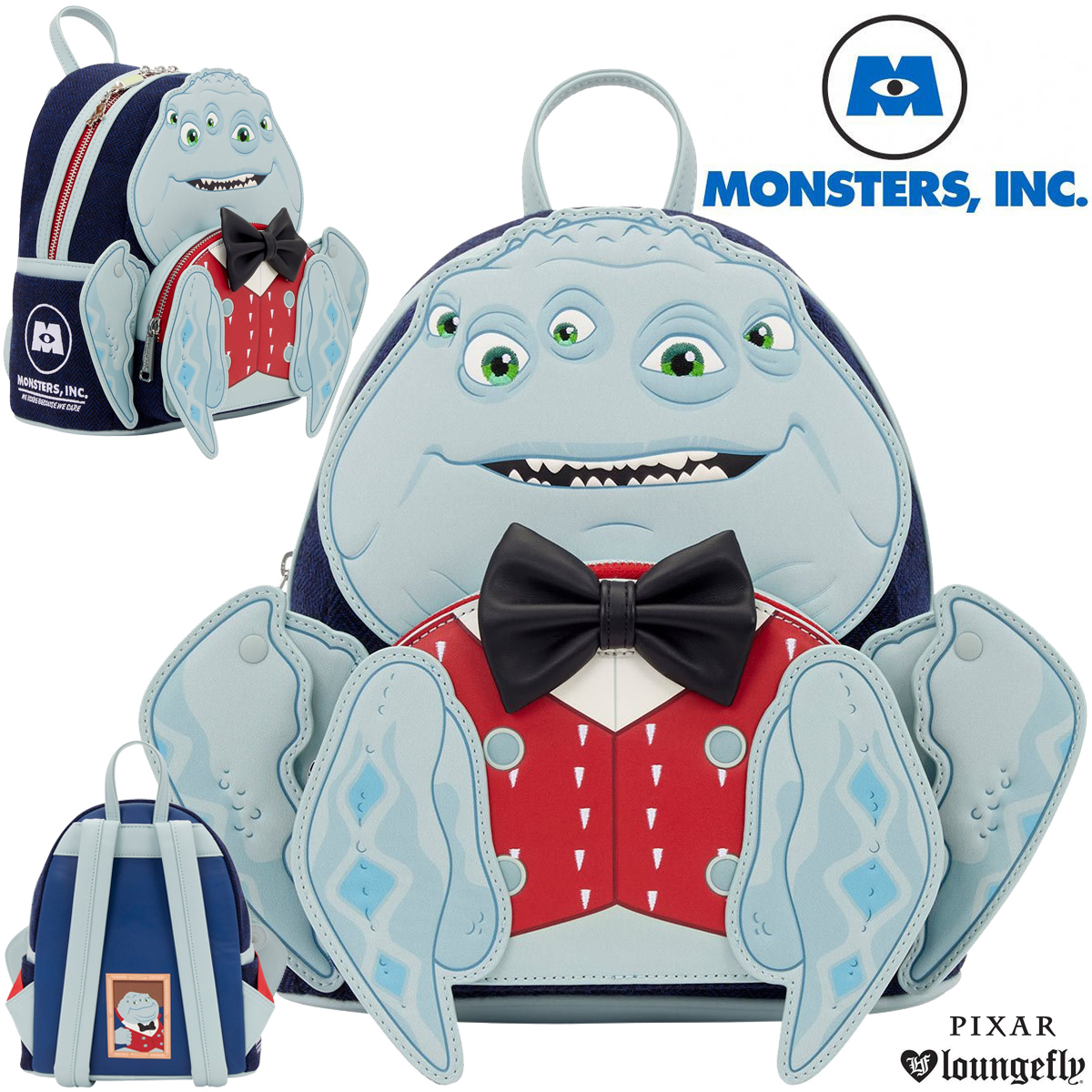Mini-Mochila Sr. Waternoose, Presidente da Monstros S.A. (Pixar)