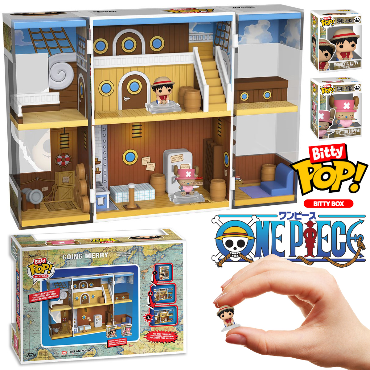 Playset Bitty Pop! Box Navio Pirata Going Merry de One Piece