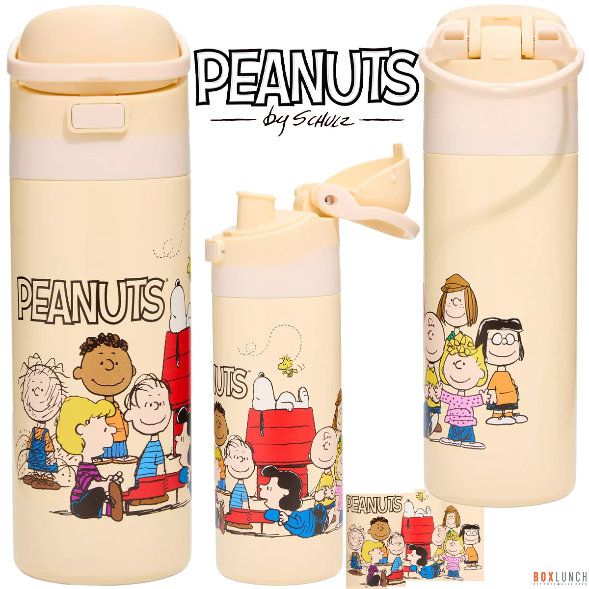 Garrafa Térmica de Aço com a Turma Peanuts