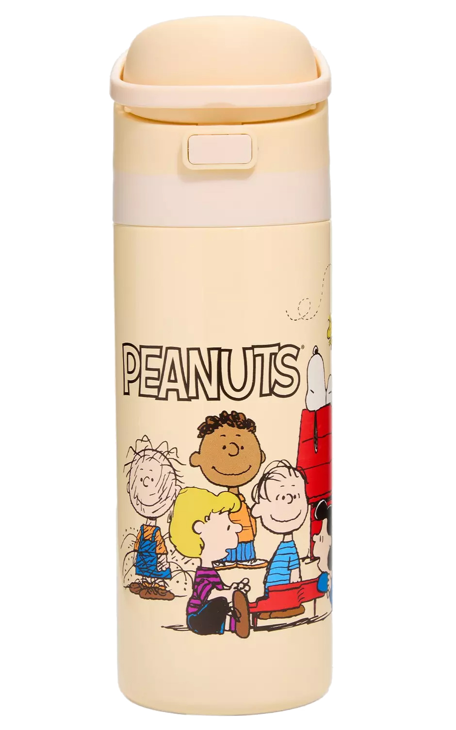 Garrafa Térmica de Aço com a Turma Peanuts