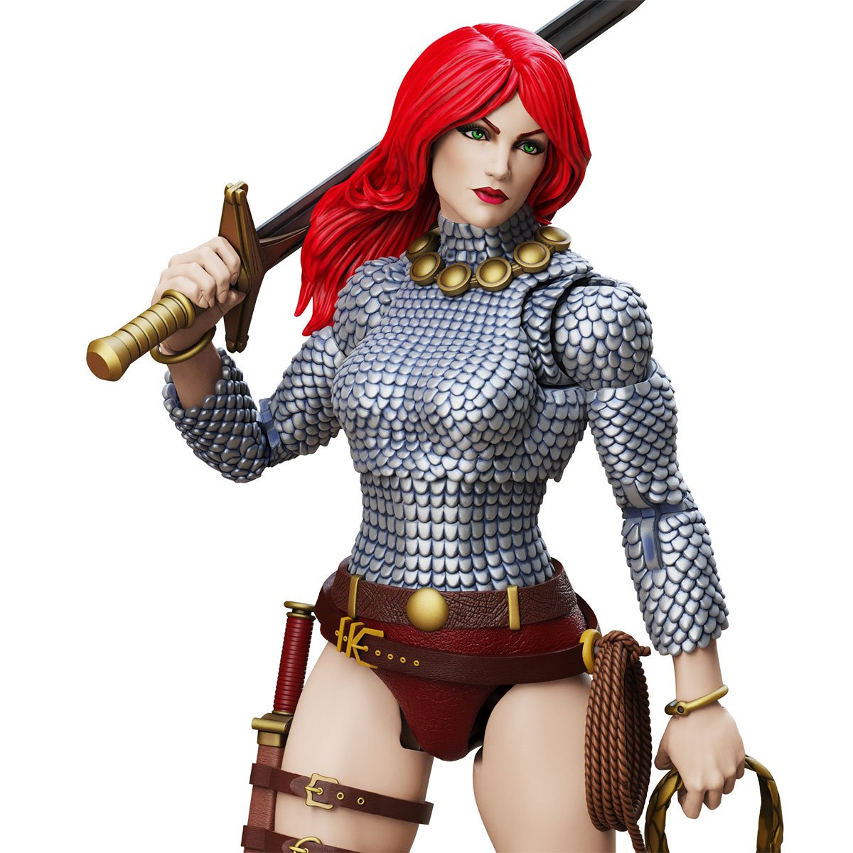 Action Figure Red Sonja Epic H.A.C.K.S. da Minissérie em Quadrinhos “Immortal Red Sonja”