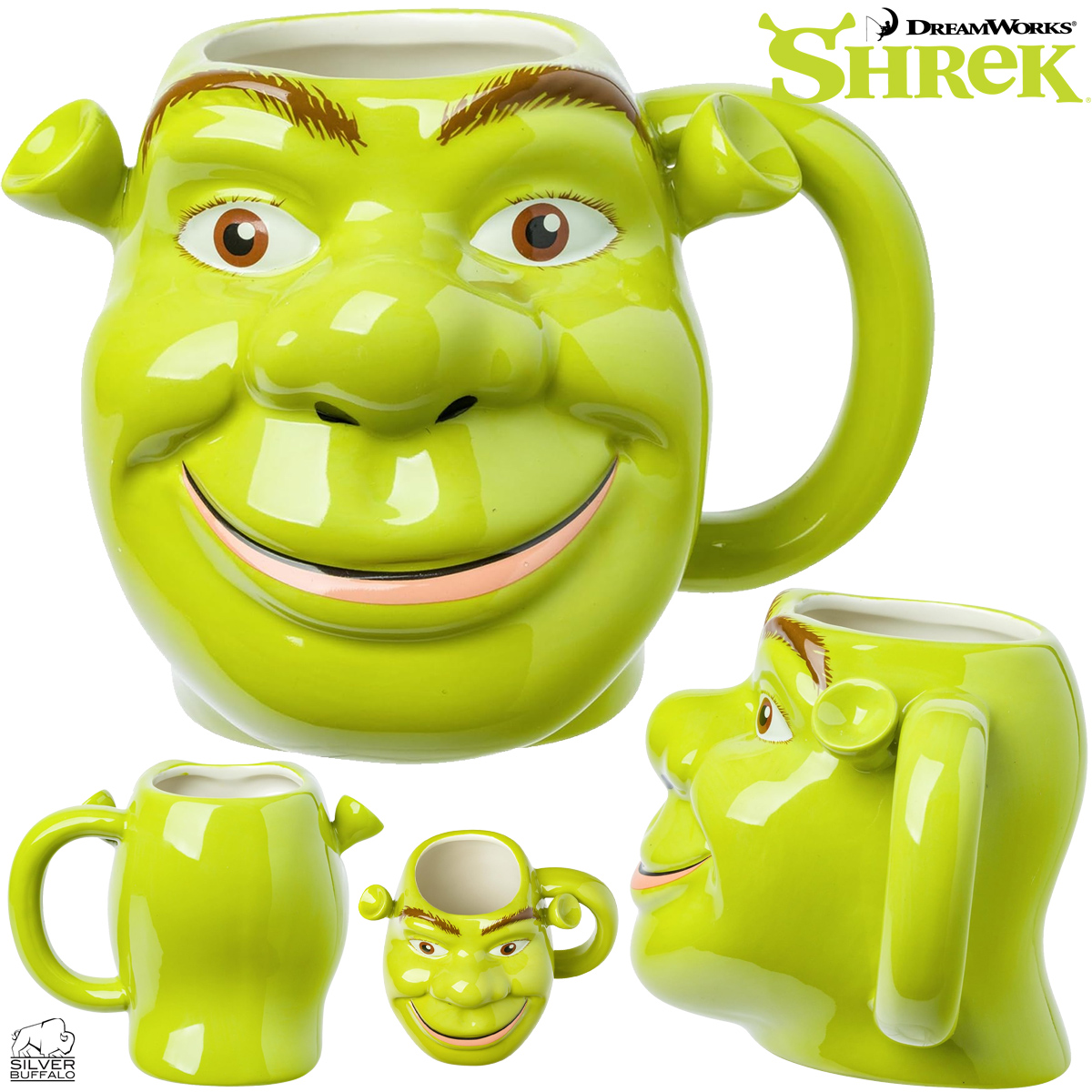 Caneca 3D Ogro Shrek da DreamWorks
