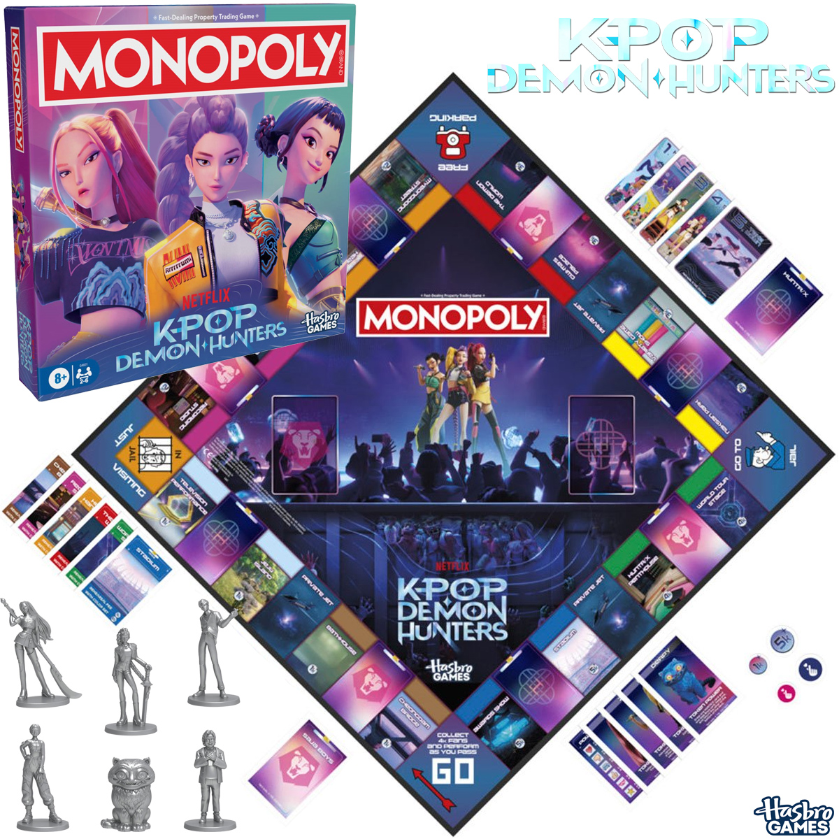 Jogo Monopoly do Filme Guerreiras do K-Pop (Netflix)