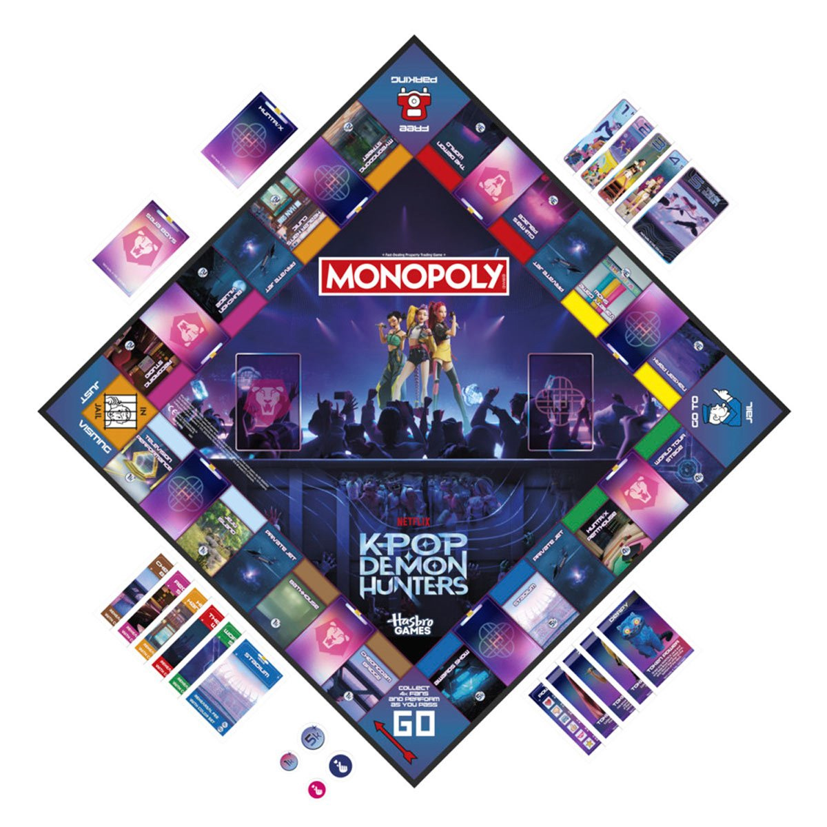 Jogo Monopoly do Filme Guerreiras do K-Pop (Netflix)