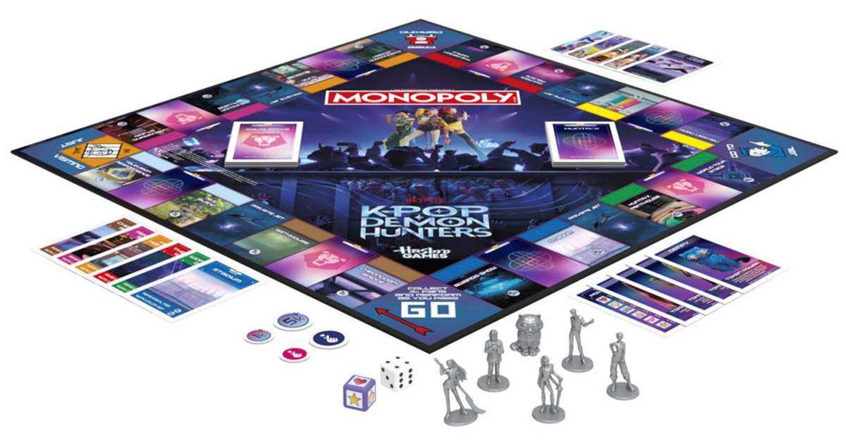 Jogo Monopoly do Filme Guerreiras do K-Pop (Netflix)