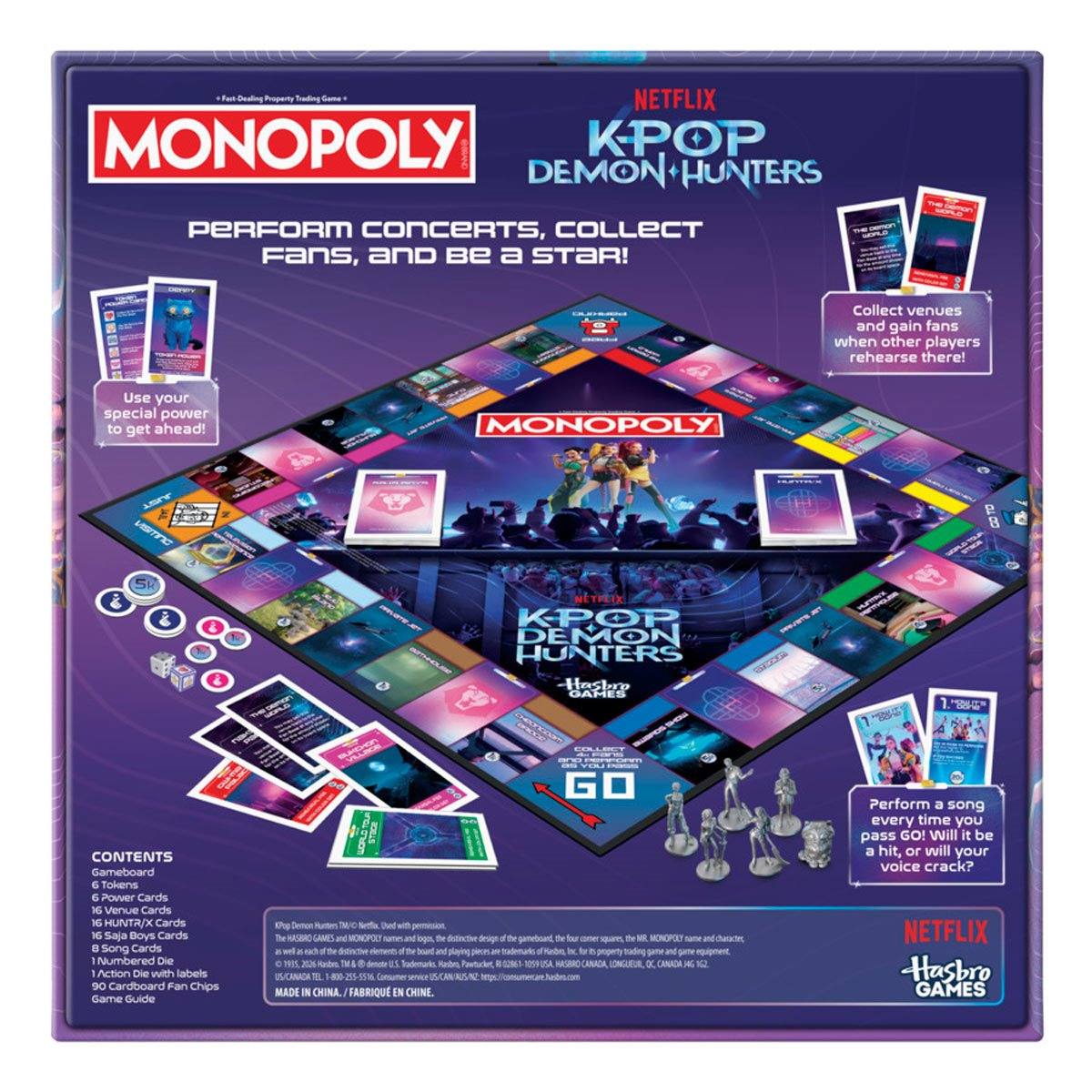 Jogo Monopoly do Filme Guerreiras do K-Pop (Netflix)