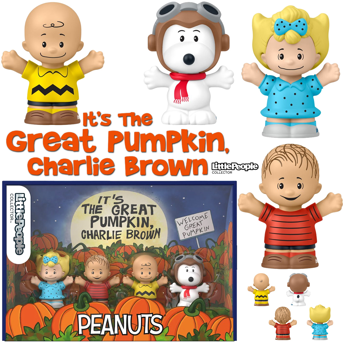 Charlie Brown e a Grande Abóbora Little People Collector