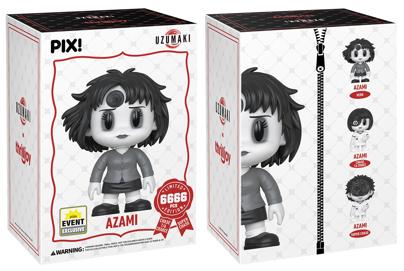 Bonecas Azami Kurotani PIX! do Mangá Uzumaki de Junji Ito