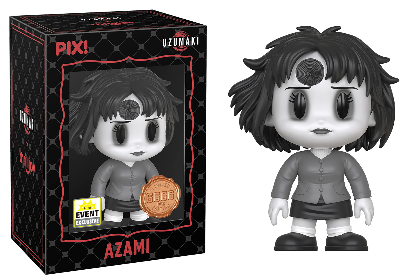 Bonecas Azami Kurotani PIX! do Mangá Uzumaki de Junji Ito