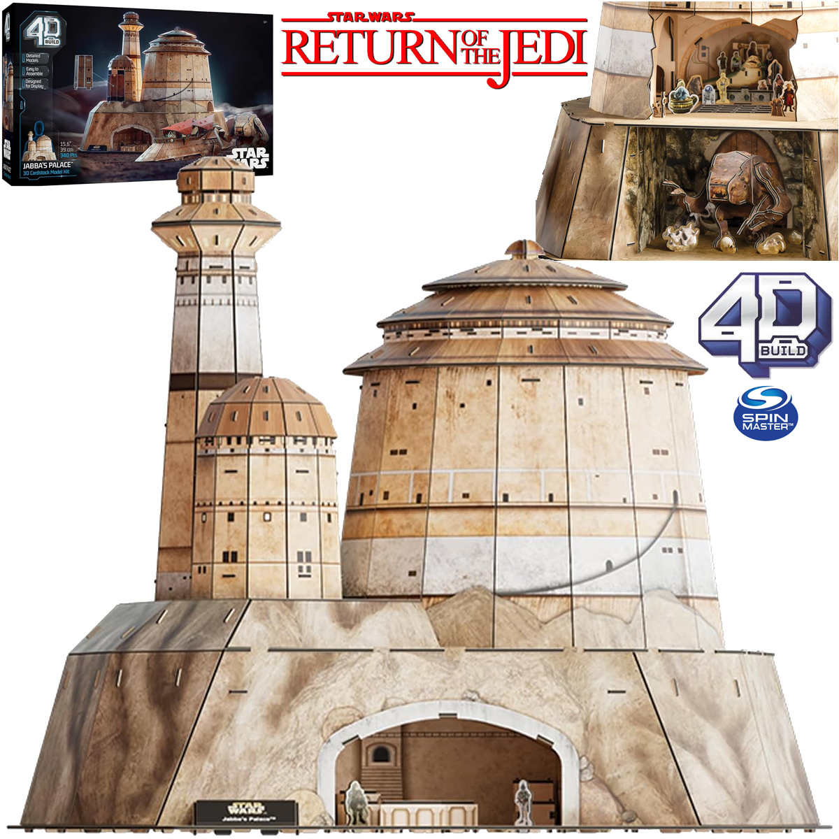 Quebra-Cabeça 3D Palácio de Jabba, o Hut Star Wars 4D Build