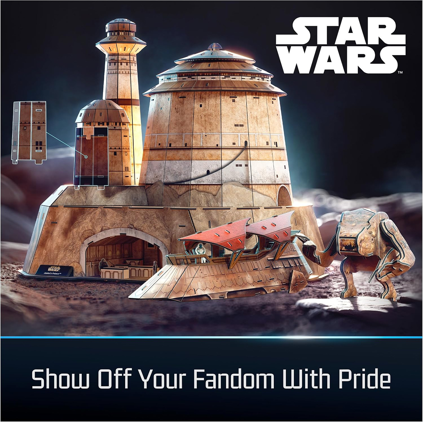 Quebra-Cabeça 3D Palácio de Jabba, o Hut Star Wars 4D Build