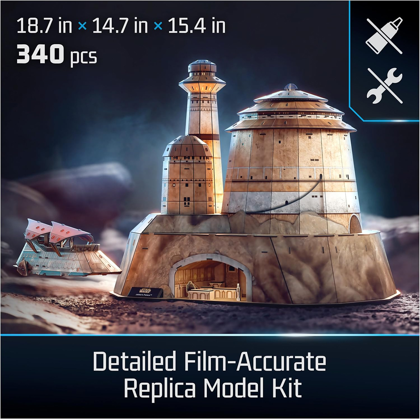 Quebra-Cabeça 3D Palácio de Jabba, o Hut Star Wars 4D Build