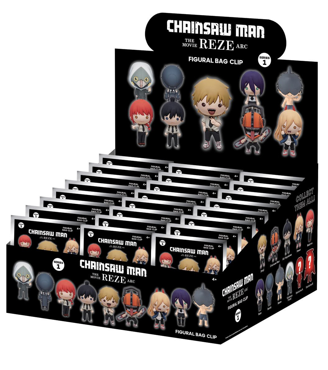 Chaveiros Chainsaw Man: O Filme - Arco da Reze 3D Foam Bag Clips