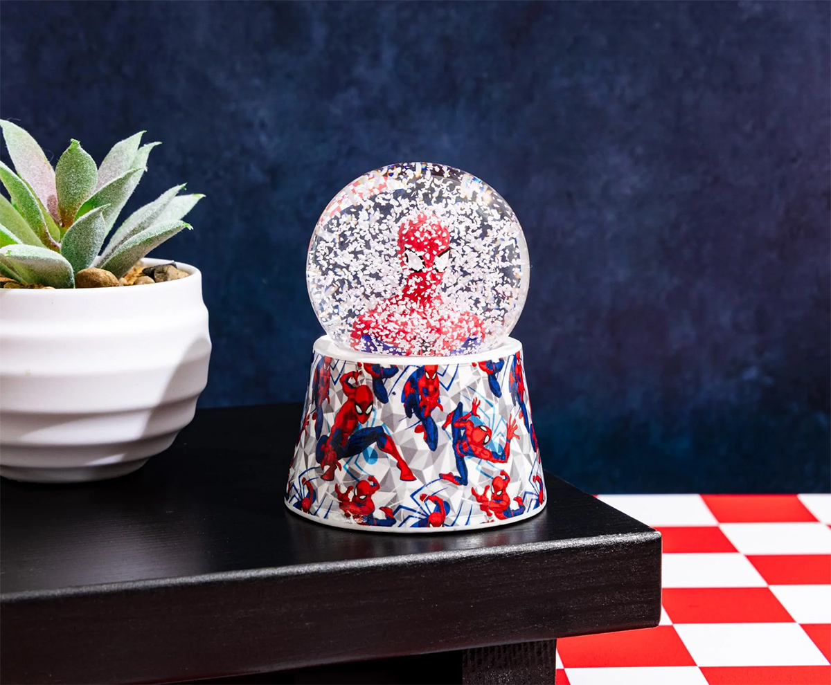Mini Globo de Neve Iluminado com o Homem-Aranha (Marvel)