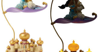 Estátua Aladdin e Jasmine Sobrevoando Agrabah (Jim Shore Disney Traditions)