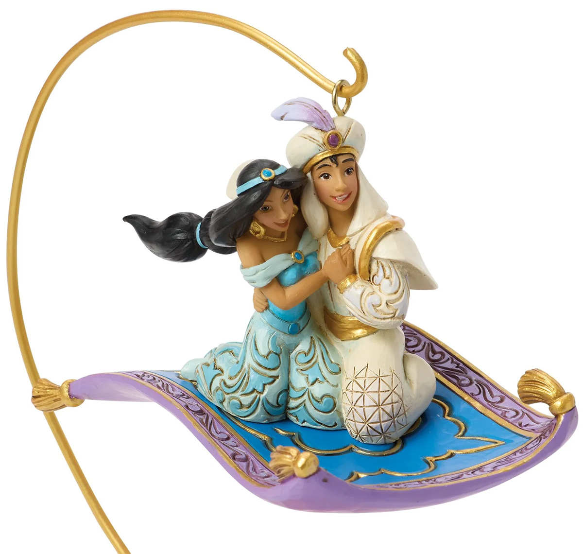Estátua Aladdin e Jasmine Sobrevoando Agrabah (Jim Shore Disney Traditions)