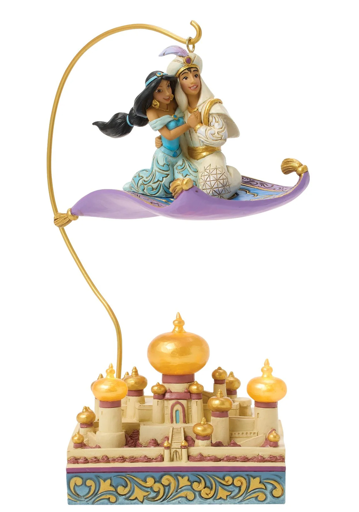 Estátua Aladdin e Jasmine Sobrevoando Agrabah (Jim Shore Disney Traditions)