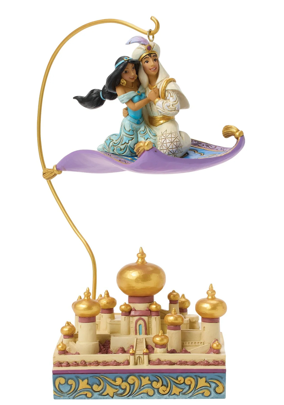 Estátua Aladdin e Jasmine Sobrevoando Agrabah (Jim Shore Disney Traditions)