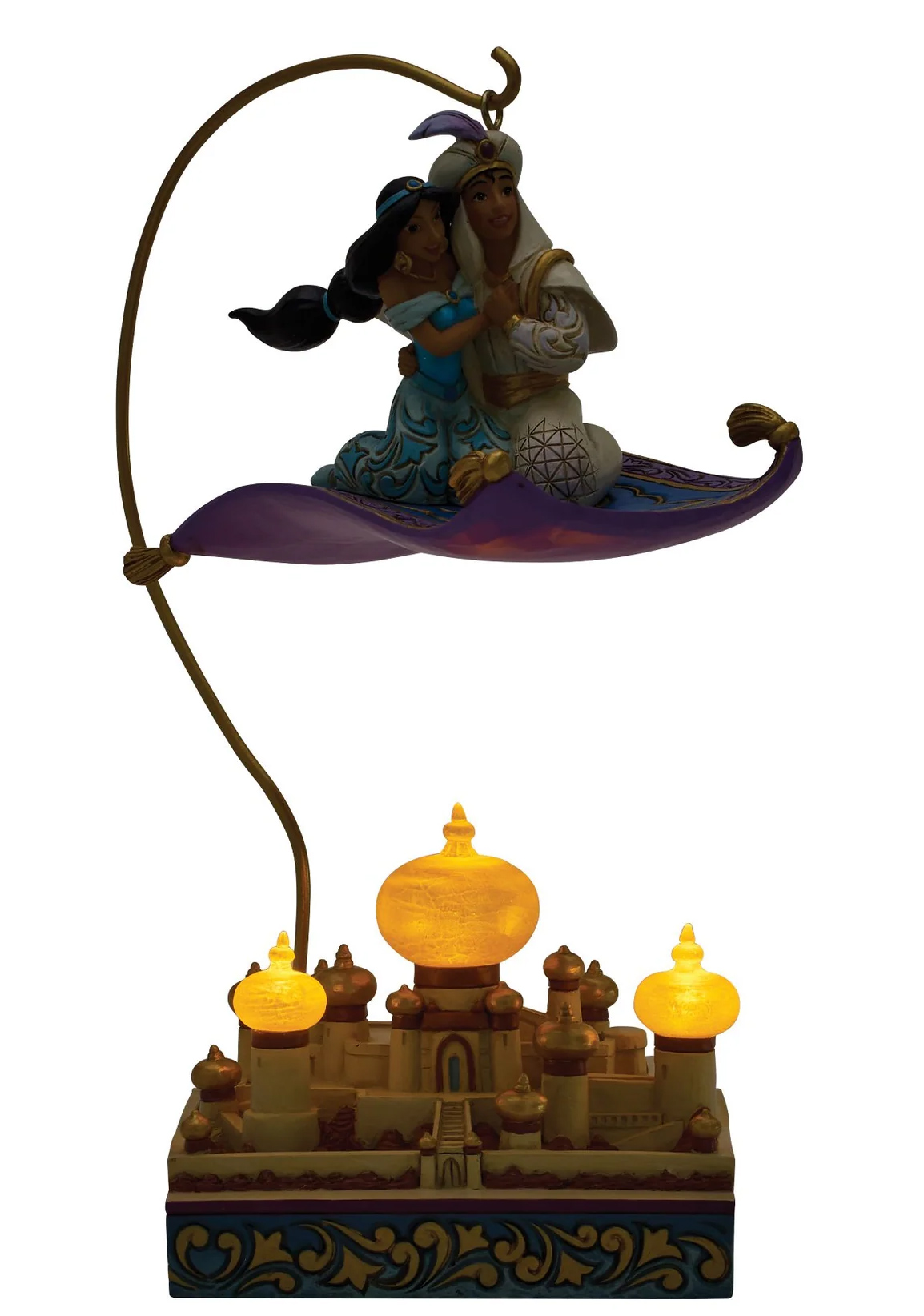 Estátua Aladdin e Jasmine Sobrevoando Agrabah (Jim Shore Disney Traditions)