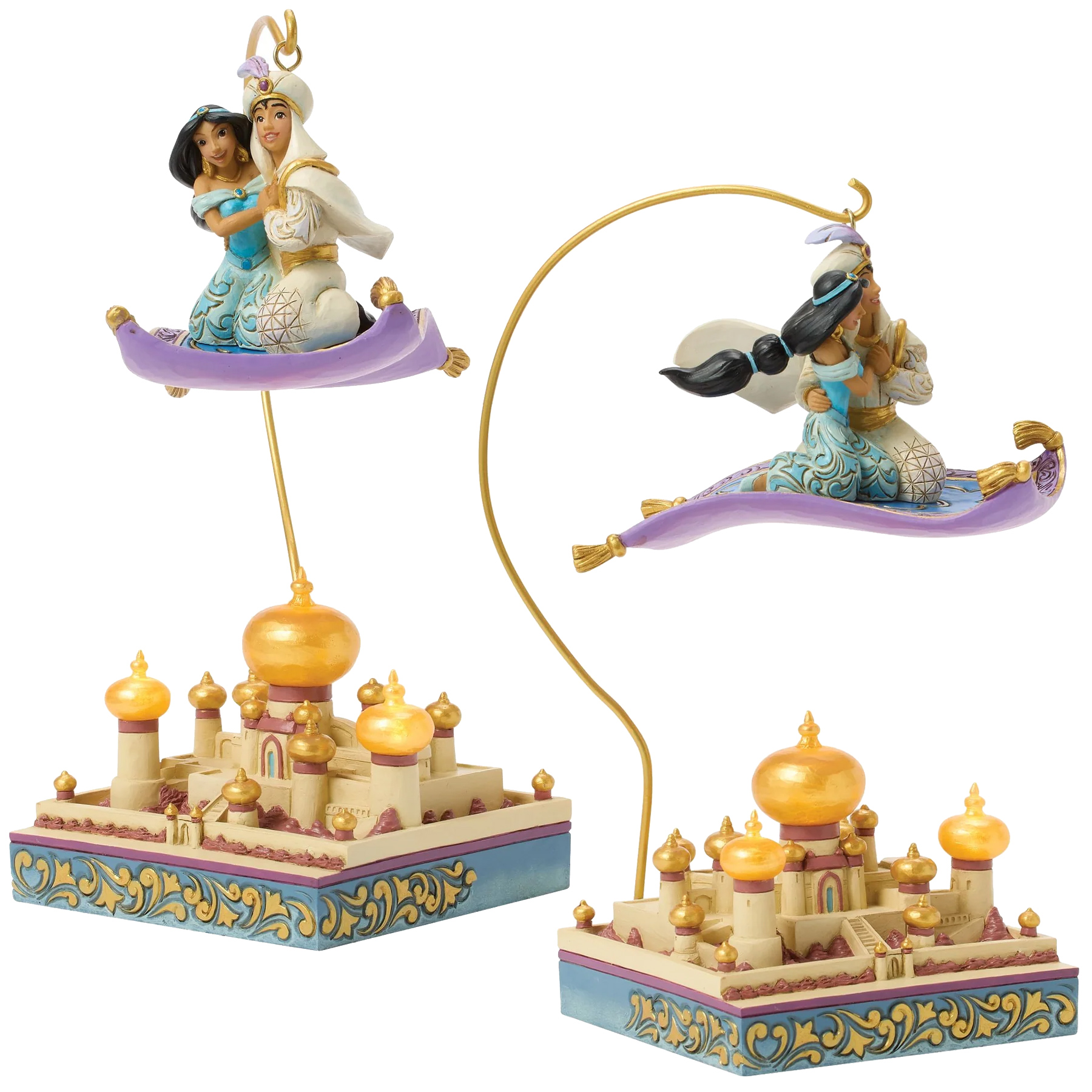 Estátua Aladdin e Jasmine Sobrevoando Agrabah (Jim Shore Disney Traditions)