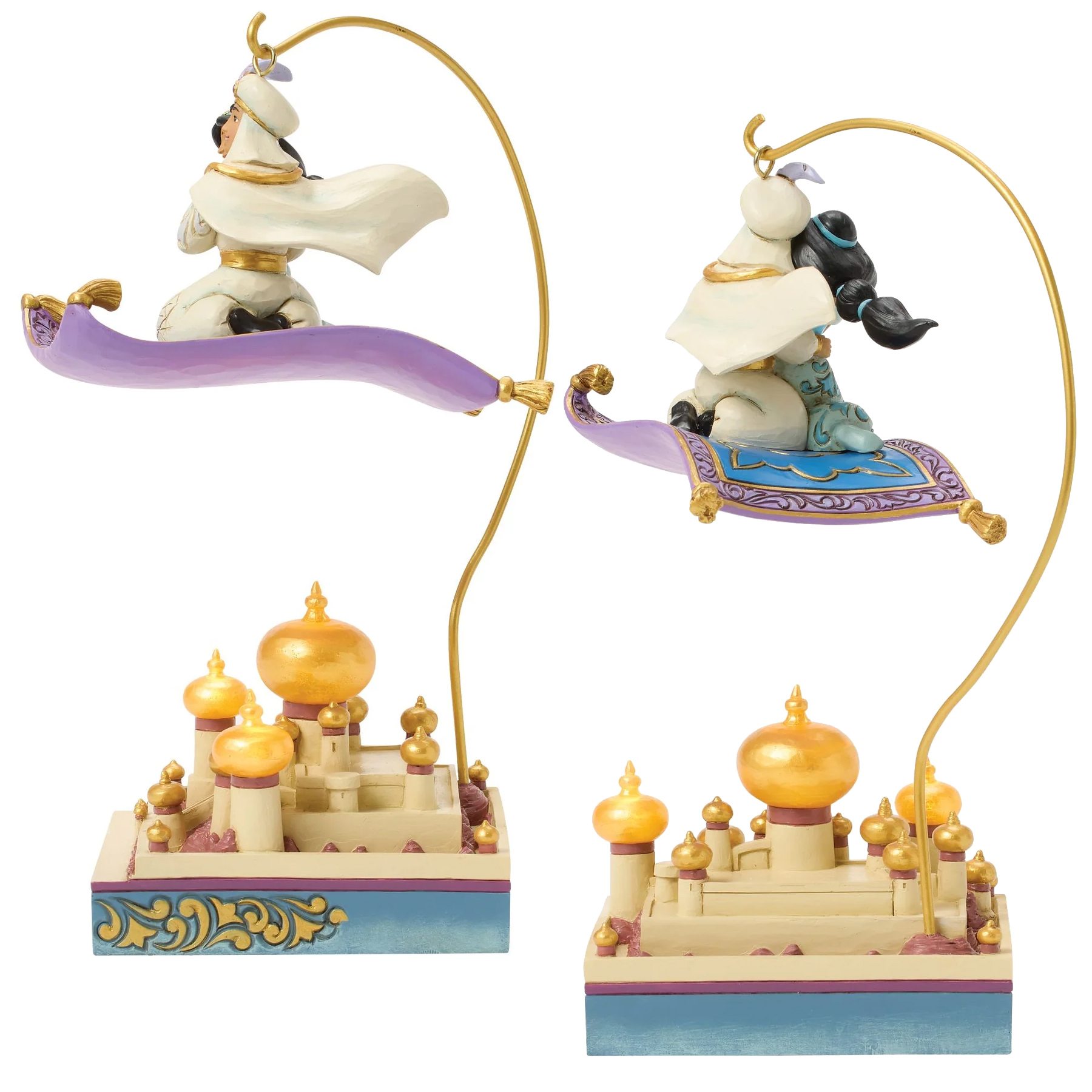 Estátua Aladdin e Jasmine Sobrevoando Agrabah (Jim Shore Disney Traditions)