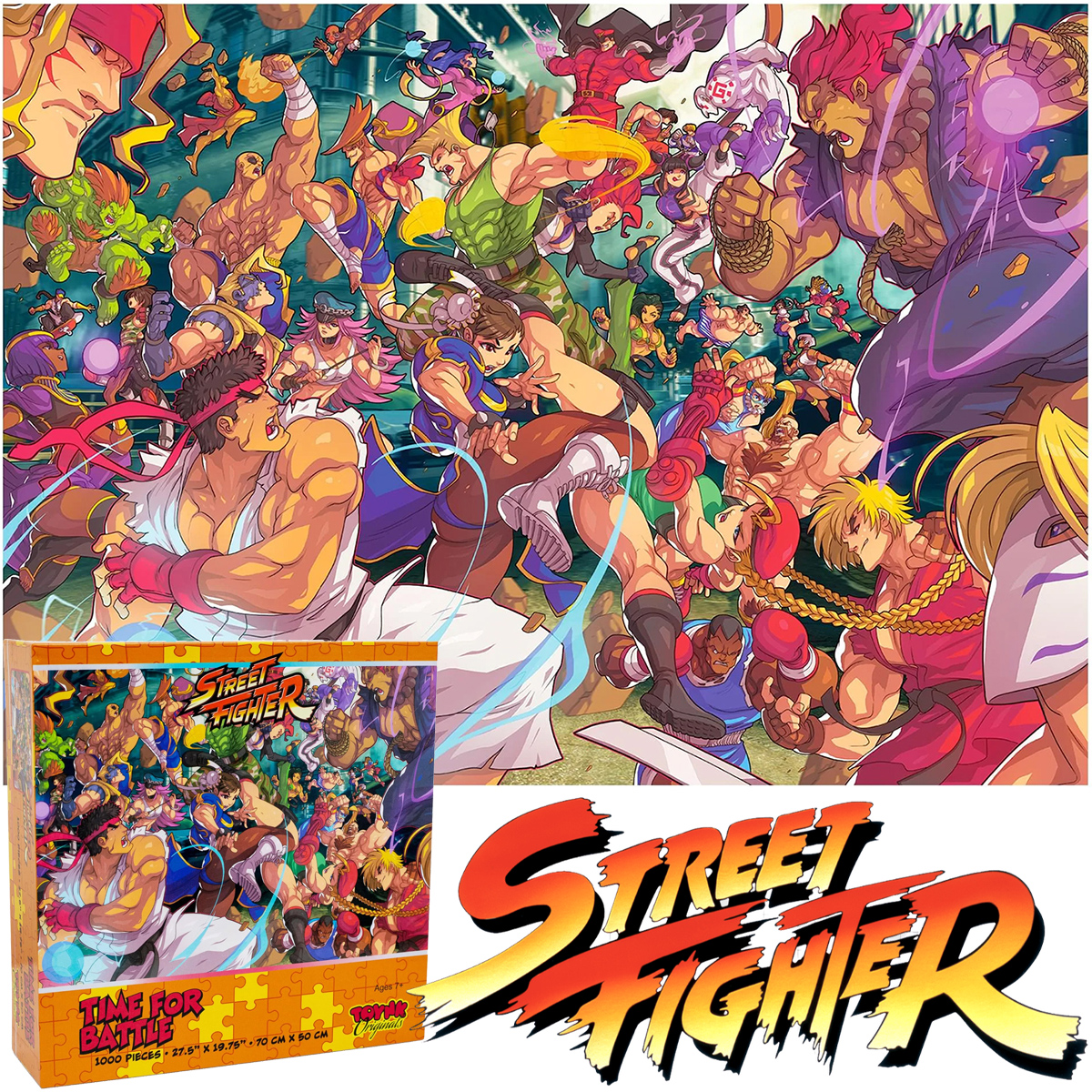 Quebra-Cabeça Street Fighter “Time for Battle” com 1.000 peças