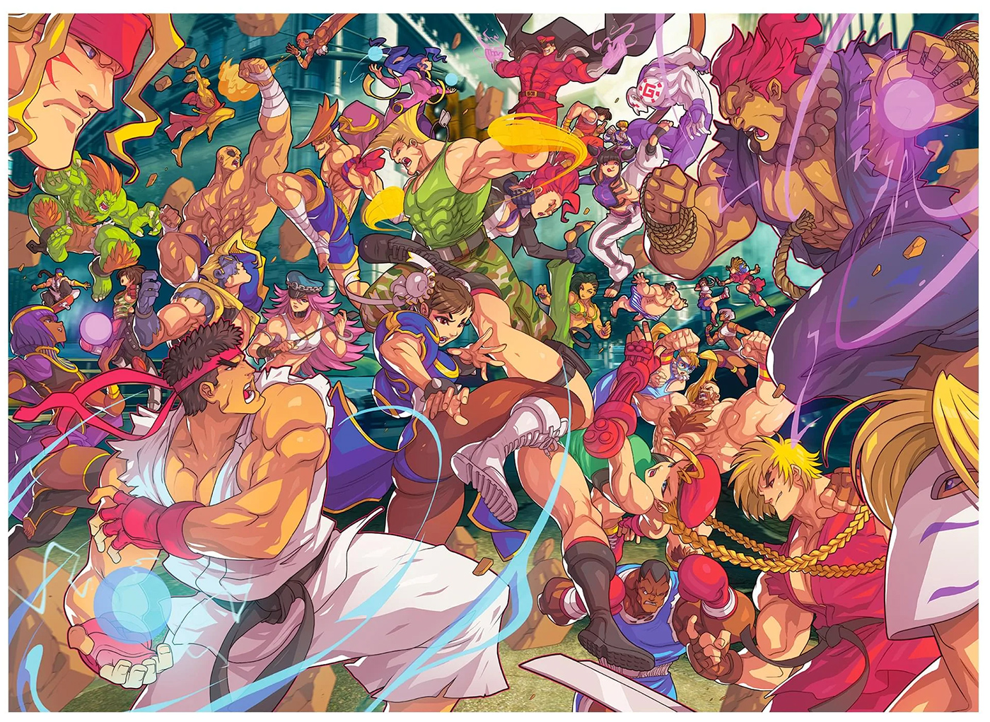 Quebra-Cabeça Street Fighter “Time for Battle” com 1.000 peças
