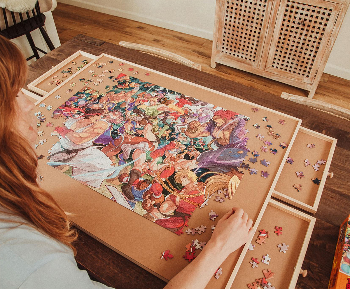 Quebra-Cabeça Street Fighter “Time for Battle” com 1.000 peças
