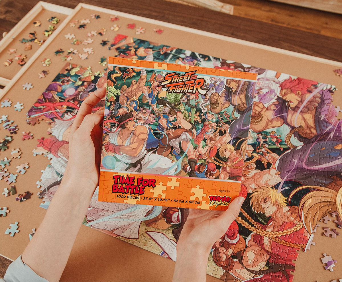 Quebra-Cabeça Street Fighter “Time for Battle” com 1.000 peças